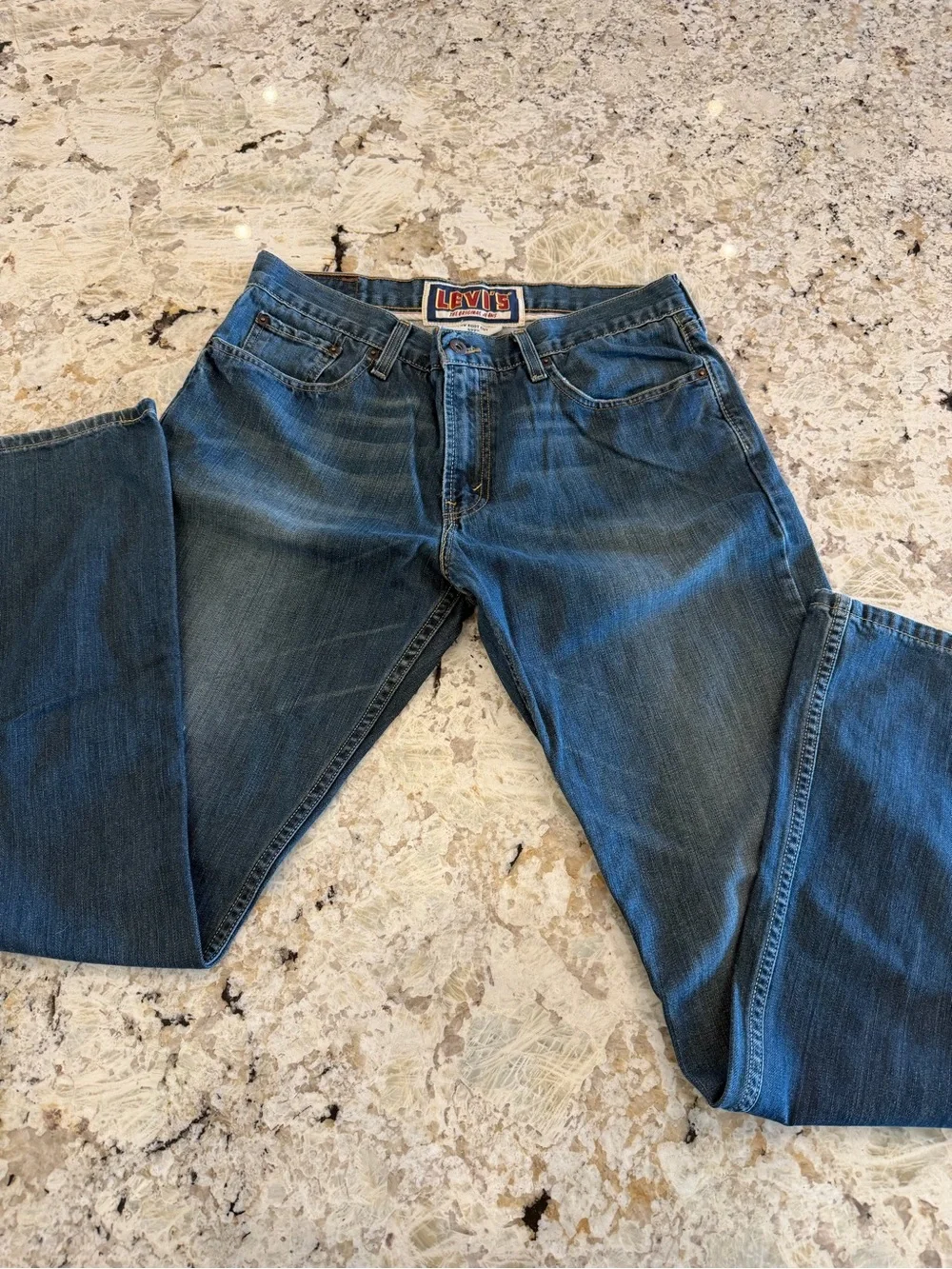 VINTAGE Levi's 527 Bootcut Jeans Men's 34x32 Blue Cotton Denim Medium Wash Y2K